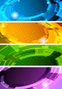 Set of tech banners