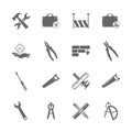 Set of Technical icon vector, Engineering simple icon template, Creative Setting icon design, Illustration Royalty Free Stock Photo