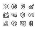 Set of Technology icons, such as Hypoallergenic tested, Like photo, Quick tips. Vector