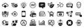 Set of Technology icons, such as Inspiration, Accounting report, Buy button. Vector
