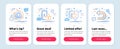 Set of Technology icons, such as Teamwork, Private payment, Like symbols. Undo line icons. Vector