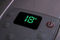 The set temperature on the air conditioner display Royalty Free Stock Photo