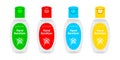 Set template bottle gel sanitizer hand. Personal hygiene product prevention. Antiseptic dispenser disinfectant protect from