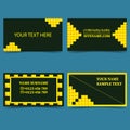 Set-of-templates-for-business, business-card-modern-design Royalty Free Stock Photo