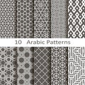 Set of ten Arabic patterns