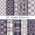 Set of ten Arabic patterns