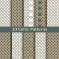 Set of ten celtic patterns