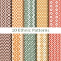 Set of ten ethnic patterns