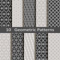 Set of ten geometric patterns