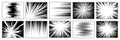 Dynamic Speed Lines in Comic Style Collection