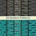 Set of ten modern patterns