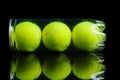 set of tennis balls Royalty Free Stock Photo