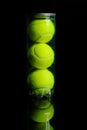 set of tennis balls Royalty Free Stock Photo