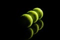 set of tennis balls Royalty Free Stock Photo