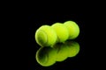 set of tennis balls Royalty Free Stock Photo