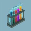 Set of test tubes Royalty Free Stock Photo