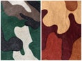 set of textile camouflage