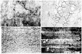 Set textures, grunge concrete surface, old wall texture, vintage background, blank retro template for advertising banner design, Royalty Free Stock Photo