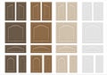 Set textures wooden furniture facades