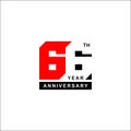 Set of 66th Anniversary logo design