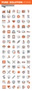 Set of thin line web icons of clinic and hospital facilities