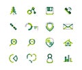 Set of thin line web icons