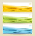 Set of three abstract banners Royalty Free Stock Photo