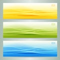 Set of three abstract banners Royalty Free Stock Photo