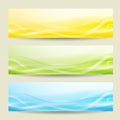 Set of three abstract banners Royalty Free Stock Photo