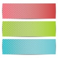 Set of three abstract banners. Royalty Free Stock Photo