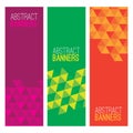 Set Of Three Abstract Banners Royalty Free Stock Photo