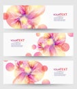 Set of three banners Royalty Free Stock Photo