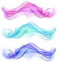 Set of three Beautiful Abstract Flame Background Design Royalty Free Stock Photo