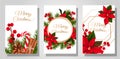 Set of three card Merry Christmas