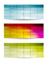 Set of three color banner Royalty Free Stock Photo