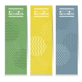 Set Of Three Colorful Abstract Vertical Banners Royalty Free Stock Photo