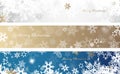 Set of three colorful Christmas background banners