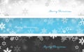 Set of three colorful Christmas background banners