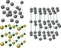 Set of three crystal structures