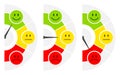 Three Faces Color Barometer Public Opinion Vertical Right Side