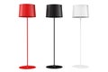 Set of three floor lamps