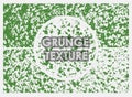 Set of three and four leaf clover grunge textures with different number of spots on transparent background. Texture of old poster Royalty Free Stock Photo