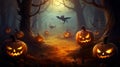 Set of three halloween banners Royalty Free Stock Photo