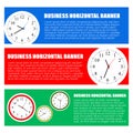 Set of three horizontal business banners templates Royalty Free Stock Photo