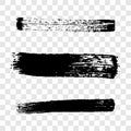 Set of three painted ink stripes