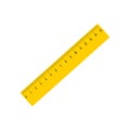 Set of three rulers, marked in centimeters Royalty Free Stock Photo