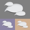 Oval speech bubbles Royalty Free Stock Photo