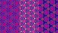 A set of three vector seamless floral patterns in pink, purple and violet Royalty Free Stock Photo