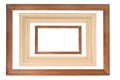 Set of three wooden frames