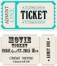 Set of tickets for cinema Royalty Free Stock Photo